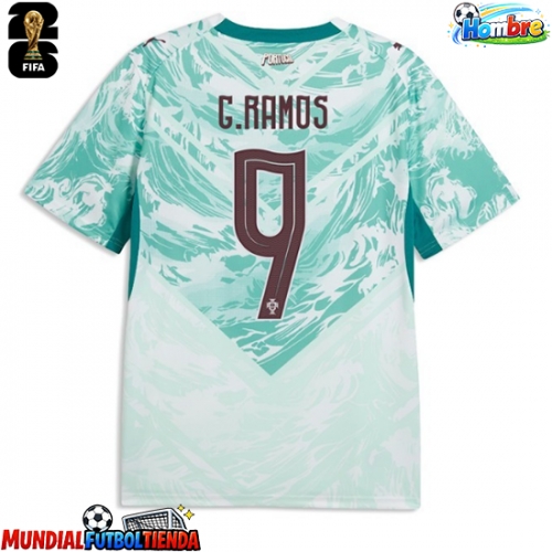 Camiseta Portugal Goncalo Ramos #9 Segunda Equipación Replica Mundial 2026 mangas cortas